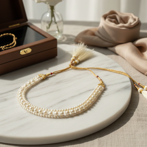 Freshwater Pearls Choker Set Necklace