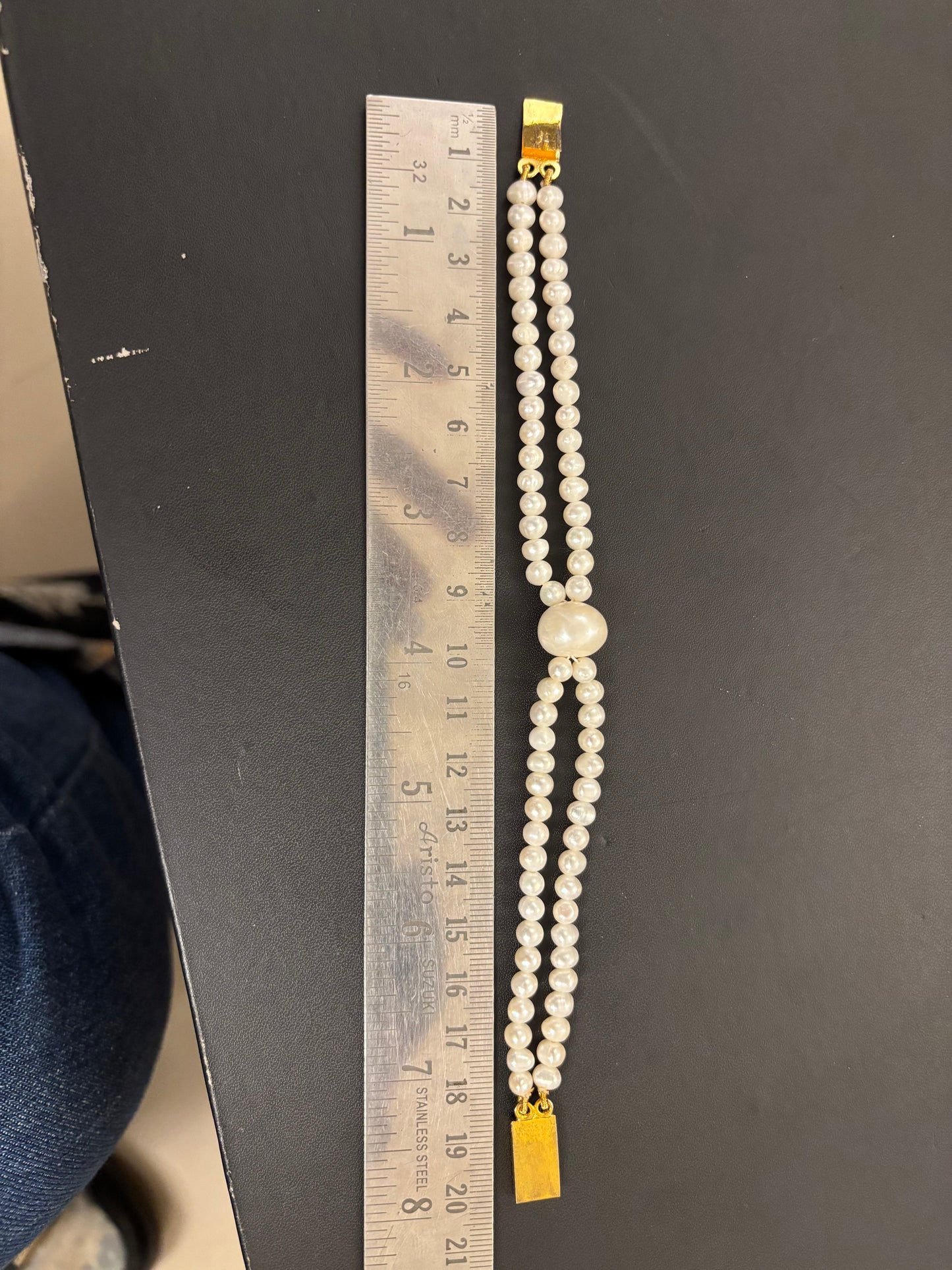 Double Layer Bracelets (Wrists)-7mm and 12mm Pearls