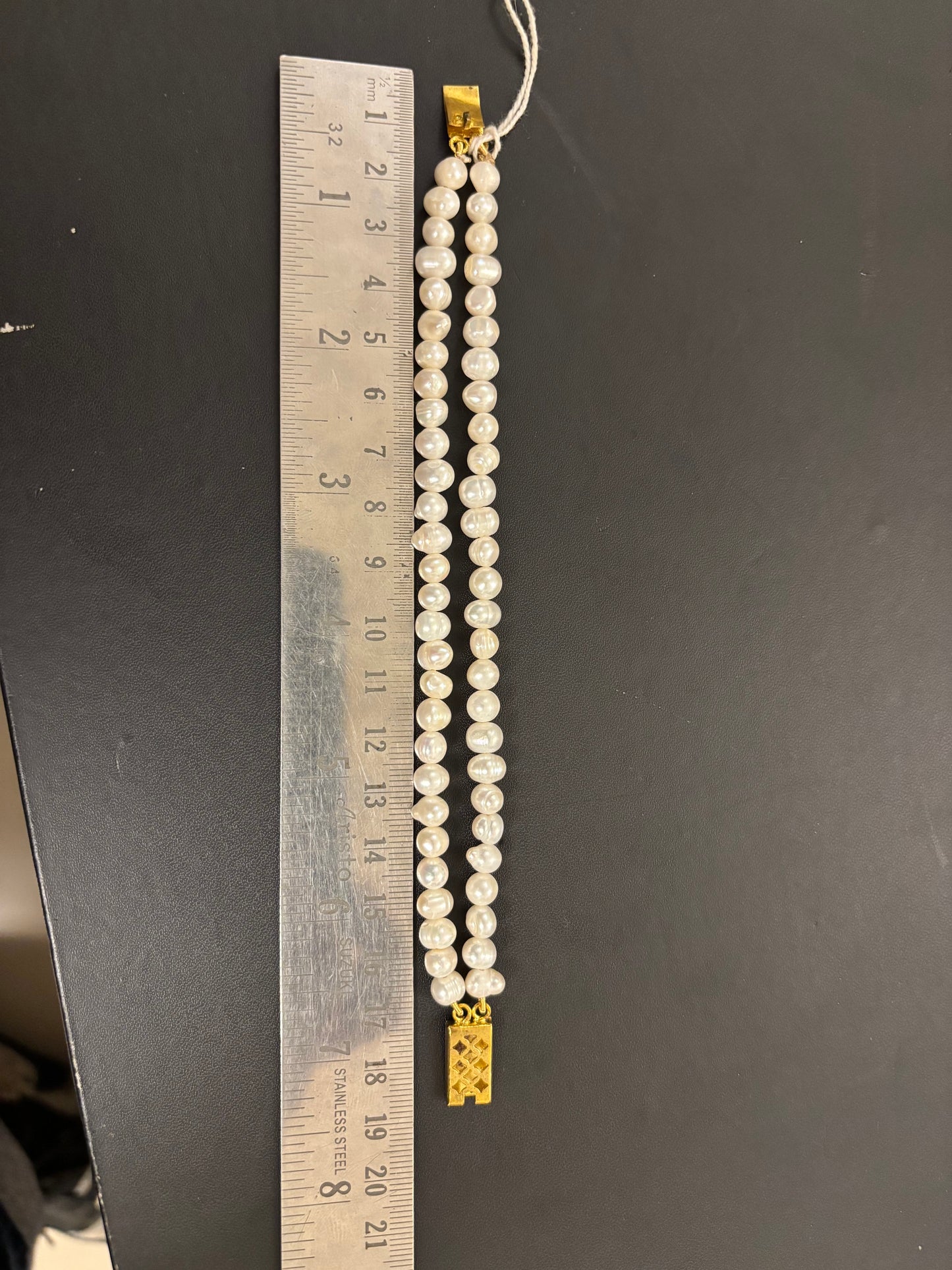 Double Layer Bracelets (Wrist Bands) - 7 mm Pearls