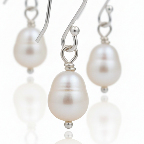 Women Pearl Danglers Earing