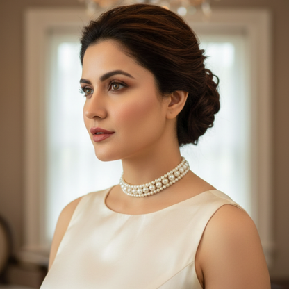 Freshwater Pearl Choker Set Necklace