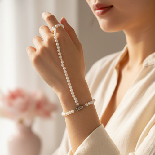 Delicate Freshwater Pearl Chain Component