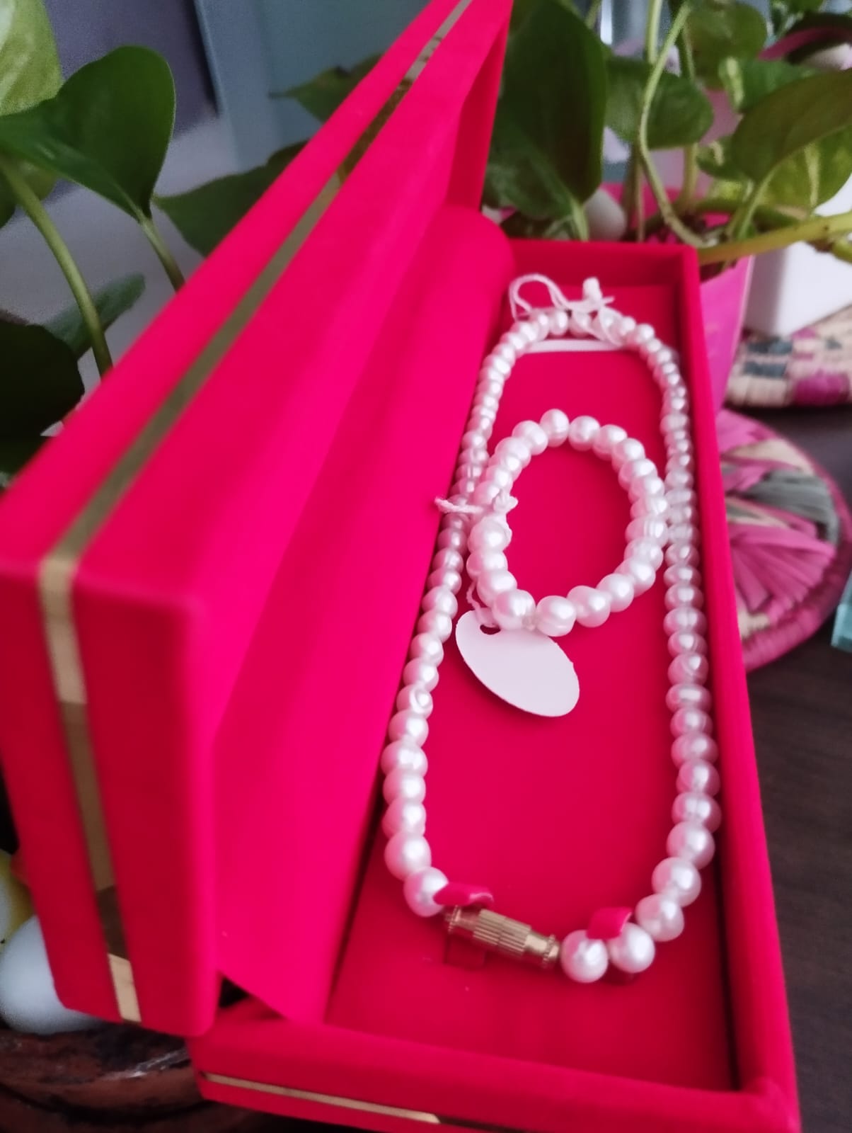 Fresh Water Pearls Necklace and Bracelet set for Kids