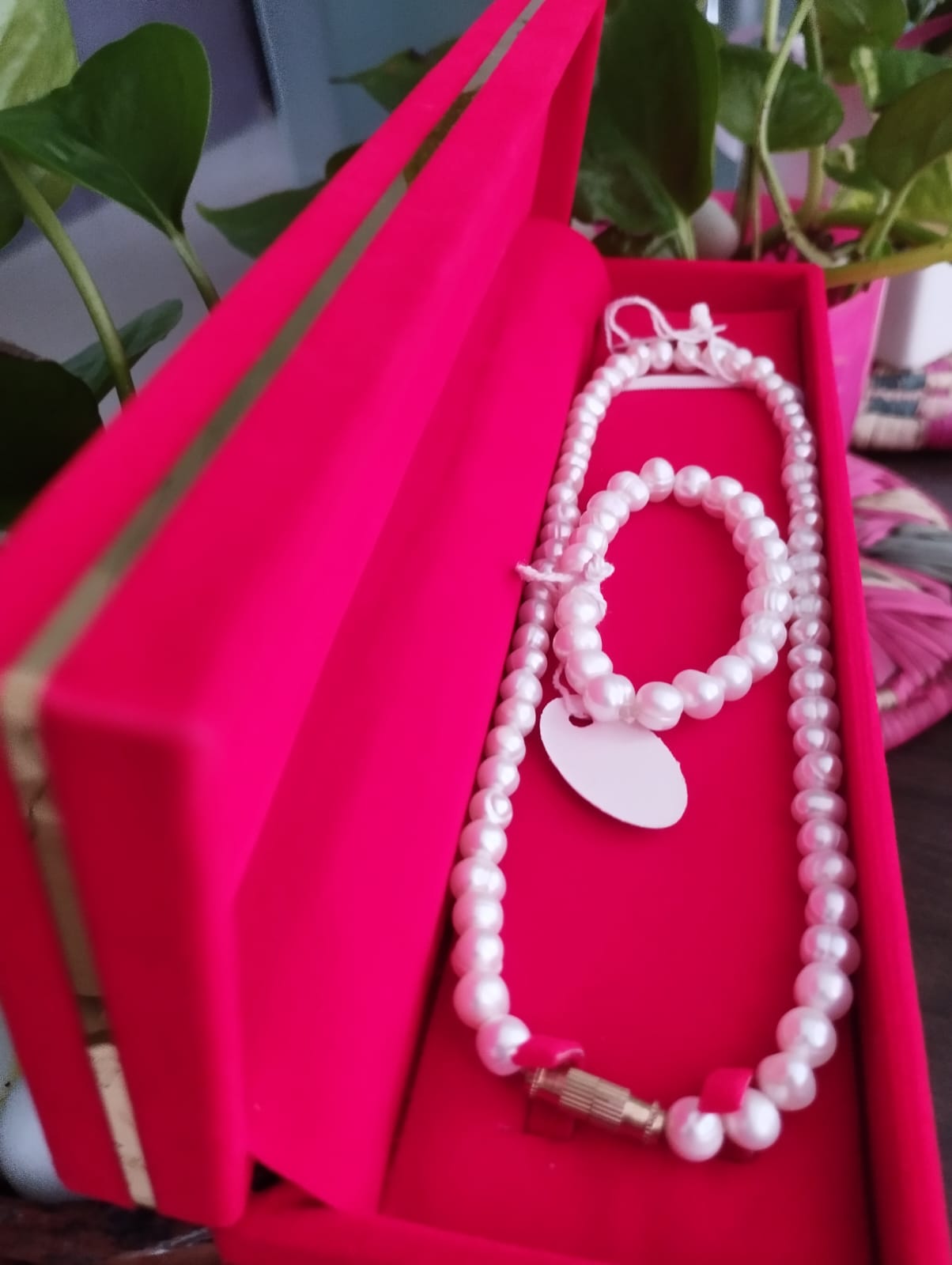 Fresh Water Pearls Necklace and Bracelet set for Kids