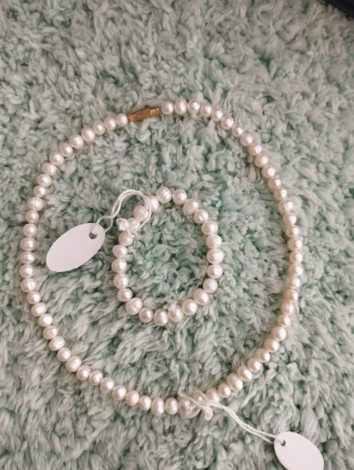 Fresh Water Pearls Necklace and Bracelet set for Kids