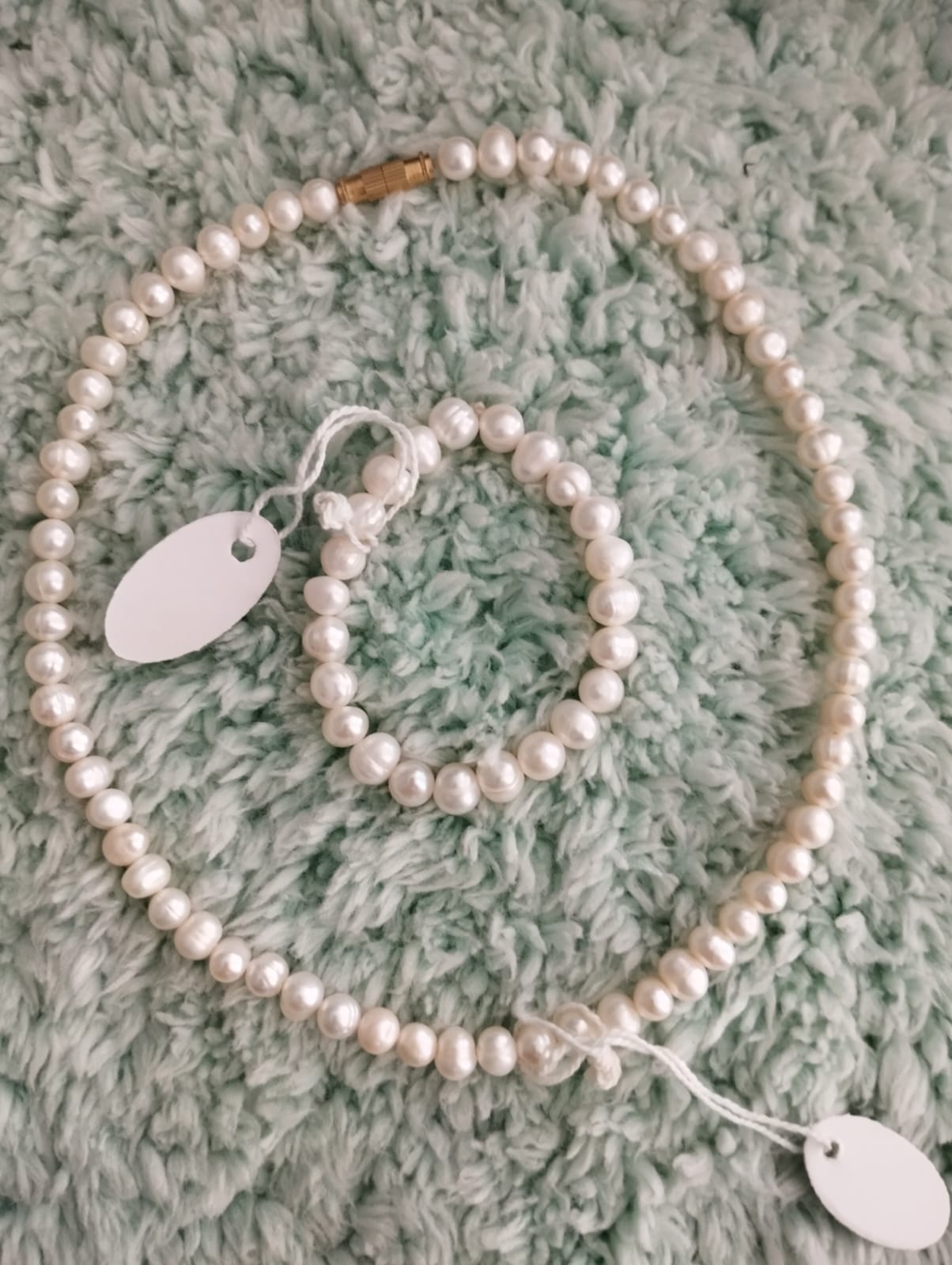 Fresh Water Pearls Necklace and Bracelet set for Kids