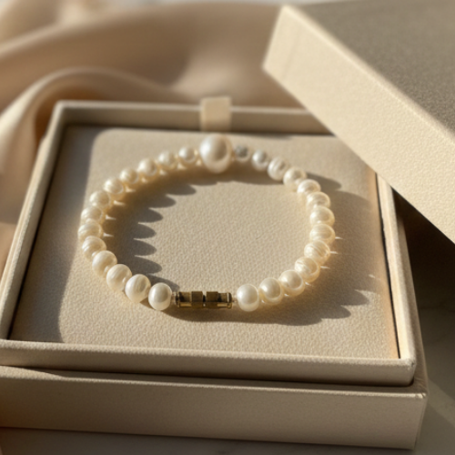 Elegant Freshwater Pearl Bracelet-8-12 mm