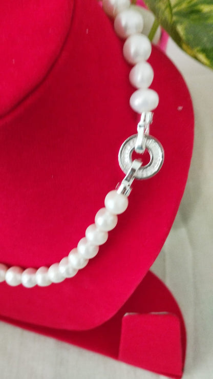 Fresh Water Pearls Necklace 9-10 mm White Pearls