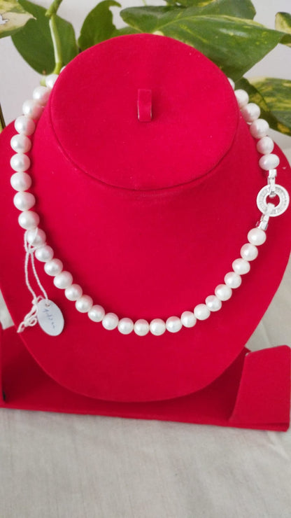 Fresh Water Pearls Necklace 9-10 mm White Pearls