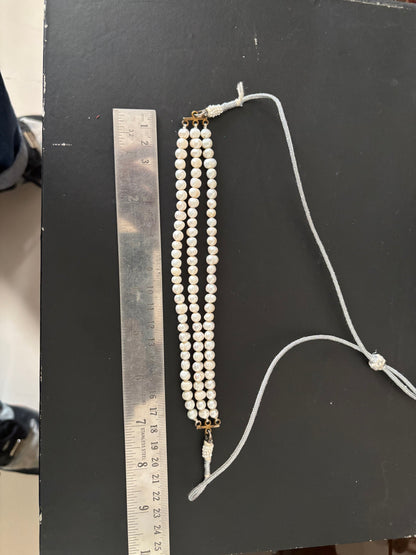 8mm-8mm-8mm Three Layer Choker Necklaces