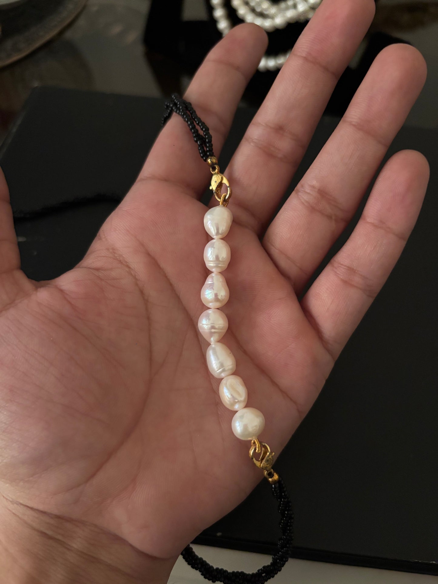 9 mm Pearl ManglaSutra Necklaces