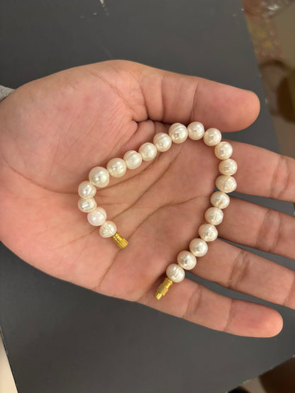 9 mm Single Layer Pearl Bracelets (Wrist Bands)