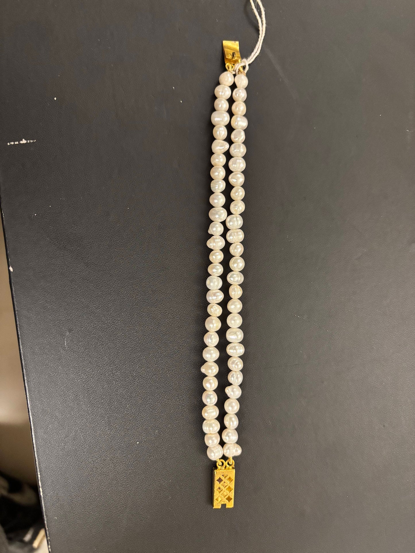 Double Layer Bracelets (Wrist Bands) - 7 mm Pearls