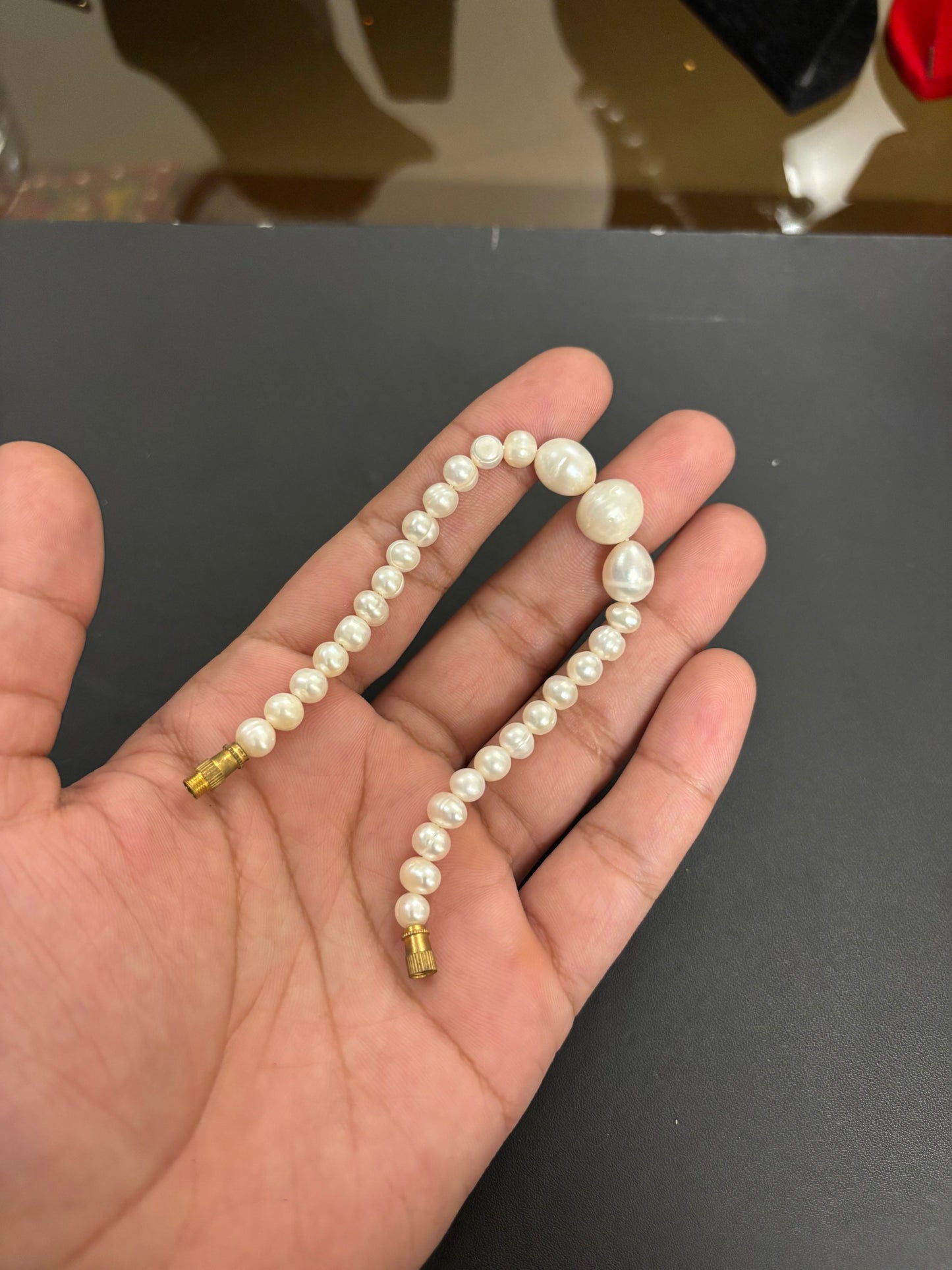 Bracelets (Singular) with Pearls Sizes 6 mm 8 mm and 10 mm