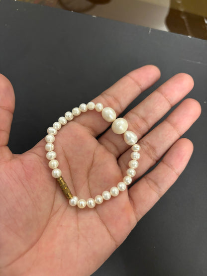 Bracelets (Singular) with Pearls Sizes 6 mm 8 mm and 10 mm