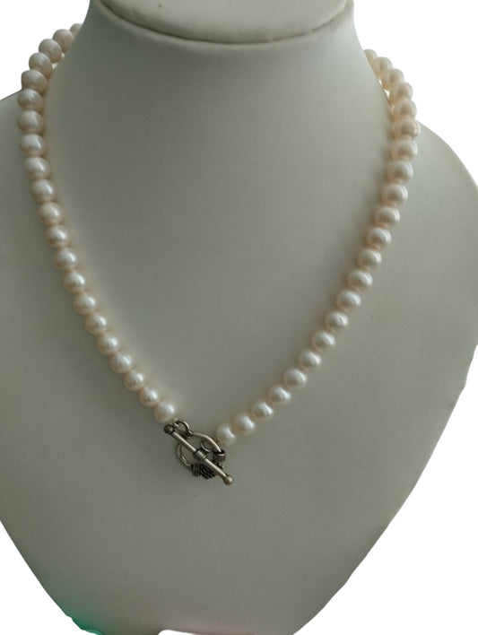 Fresh Water Pearls Necklace 7-7.5 mm White Pearls