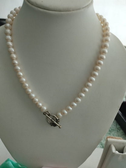 Fresh Water Pearls Necklace 7-7.5 mm White Pearls