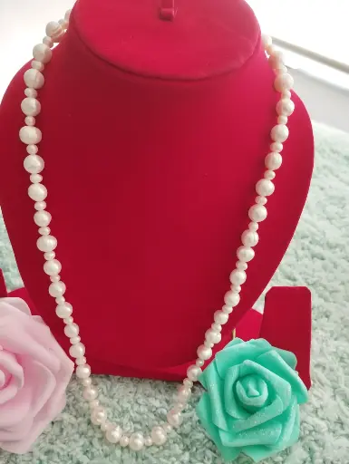 5 mm 10 mm Alternate Pearls Single Layer Necklaces