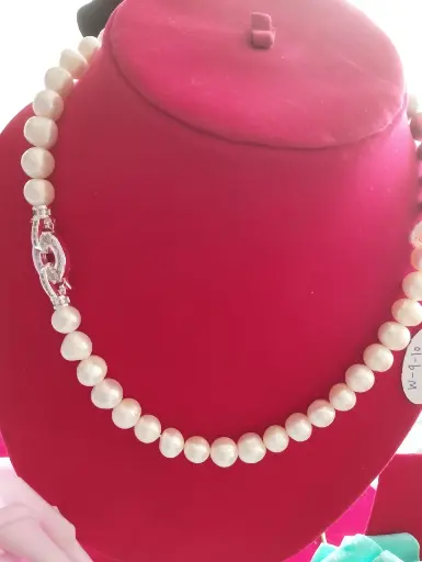 10 mm High Quality Fresh Water Pearls Single Layer Necklace